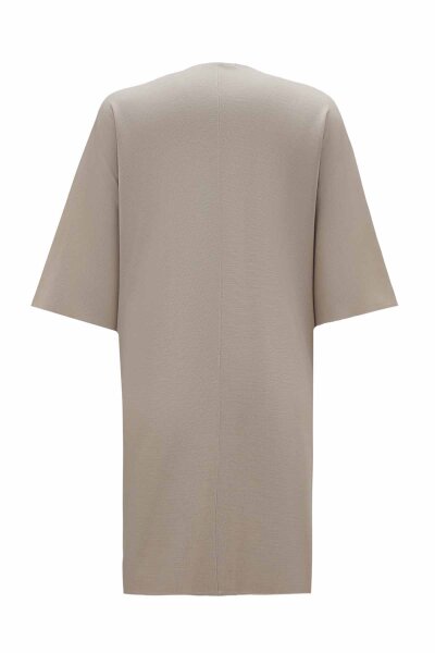 Beli Kuşaklı Triko Taş Rengi Hırka - Miss Dalida (1)