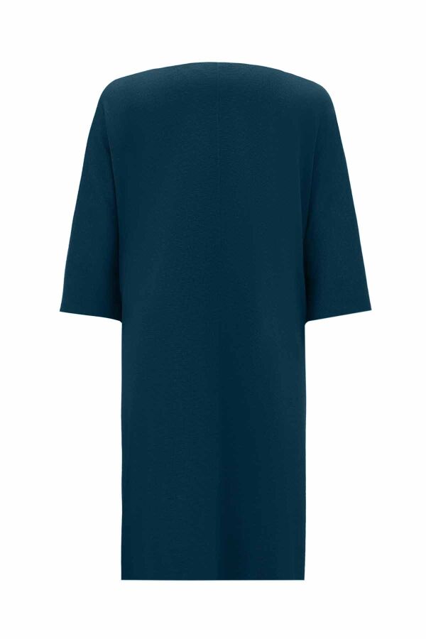 Belted Knit Dark Green Cardigan - 2