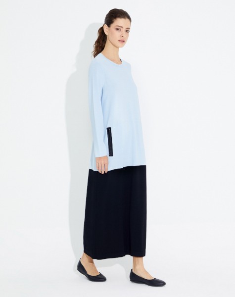 Color Block Dress With Zipper Pockets - 5