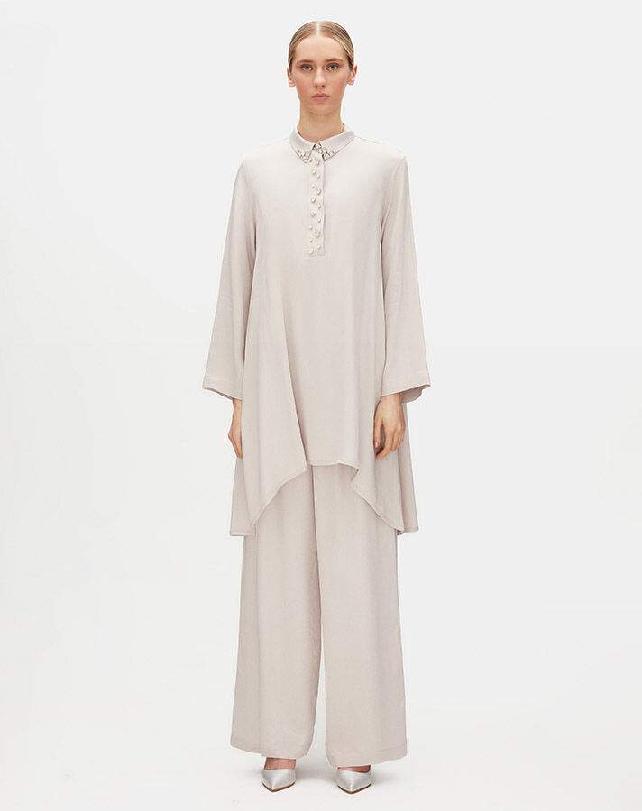 Colorful Stone A-line Cut Stylish Tunic - 10