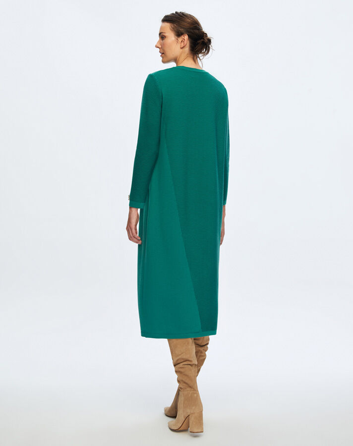 T24K-4001 Corded Knitwear Dress - 2