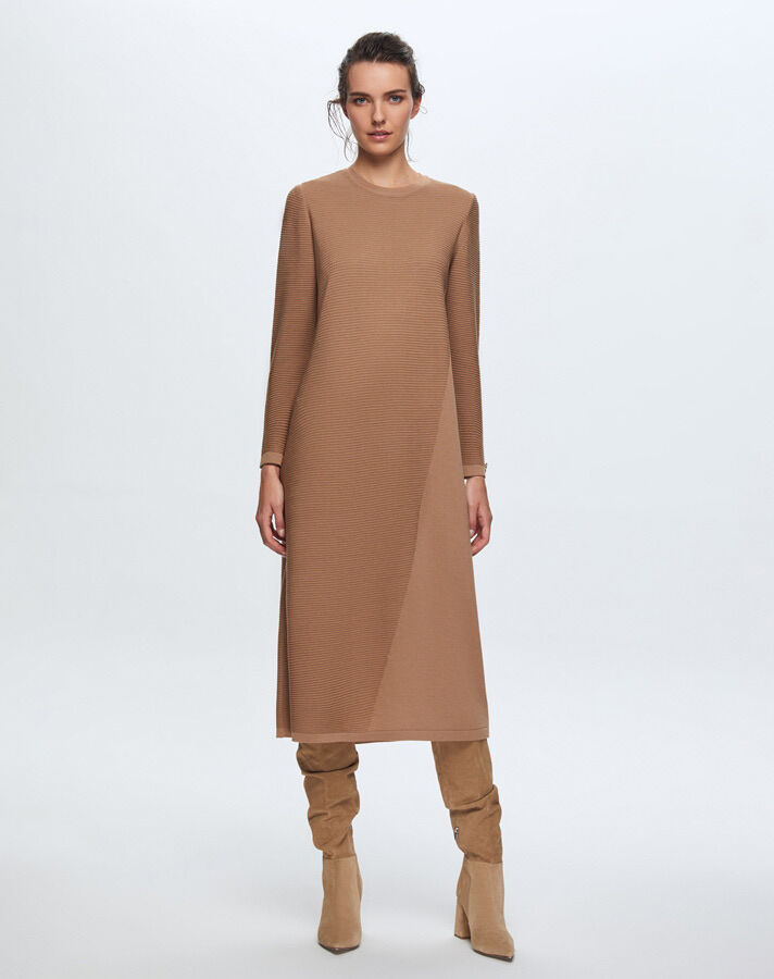 T24K-4001 Corded Knitwear Dress - 3