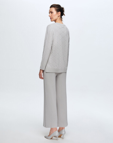 T24K-7012 Rubber Knit Trousers Skirt - 5