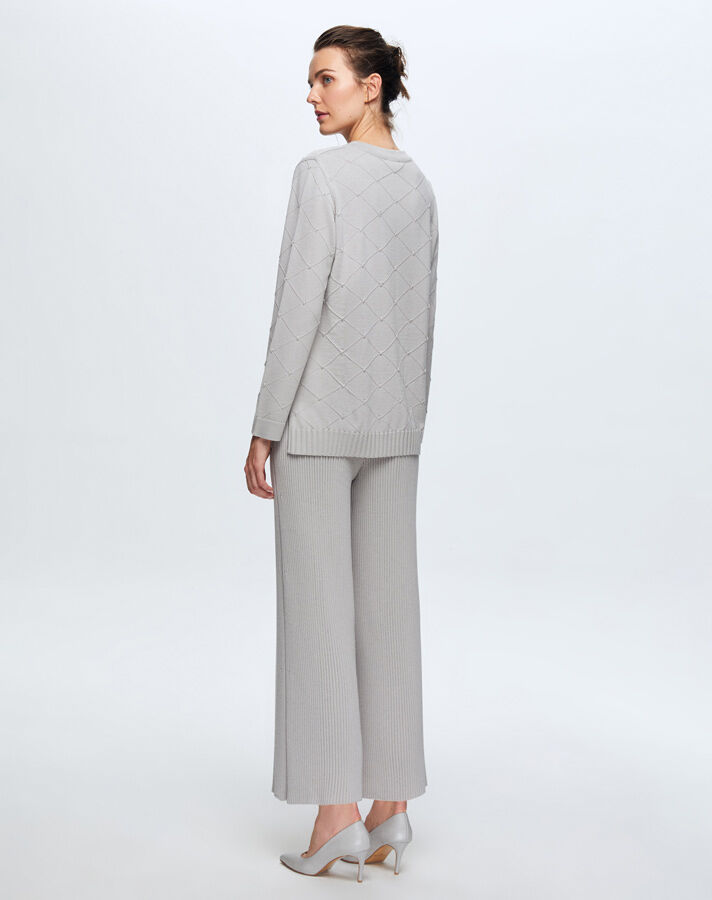 T24K-7012 Rubber Knit Trousers Skirt - 5
