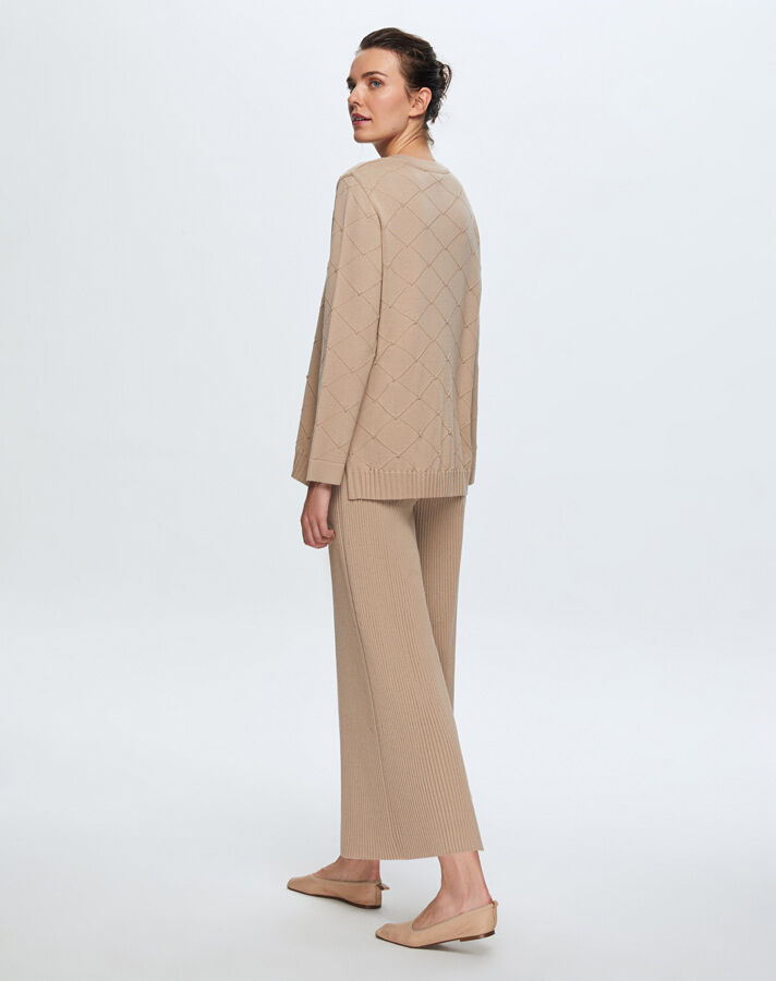 T24K-7012 Rubber Knit Trousers Skirt - 6