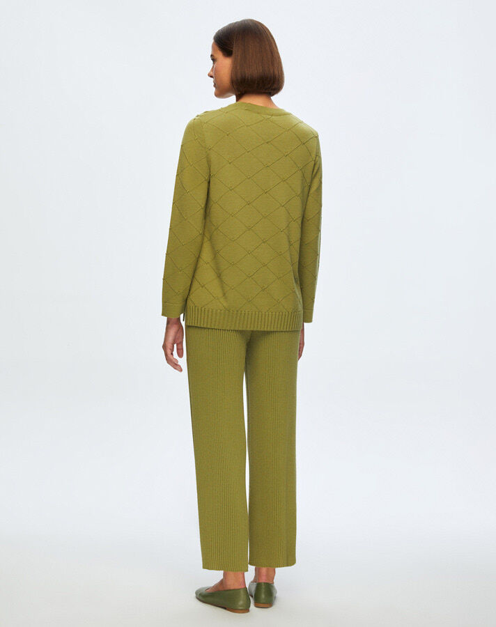 T24K-7012 Rubber Knit Trousers Skirt - 3