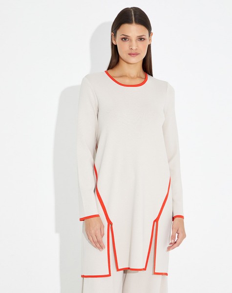 Front Double Slit Knitwear Tunic - 4