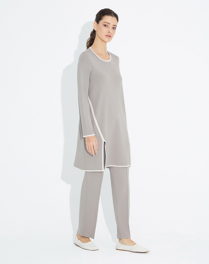 Front Double Slit Knitwear Tunic - 7
