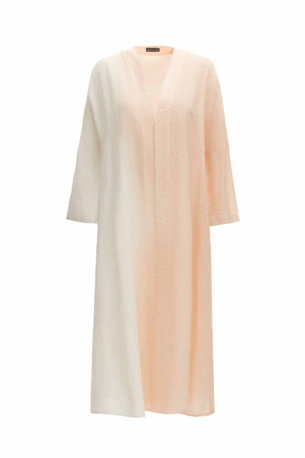 Gradient Long Linen Jacket - 6