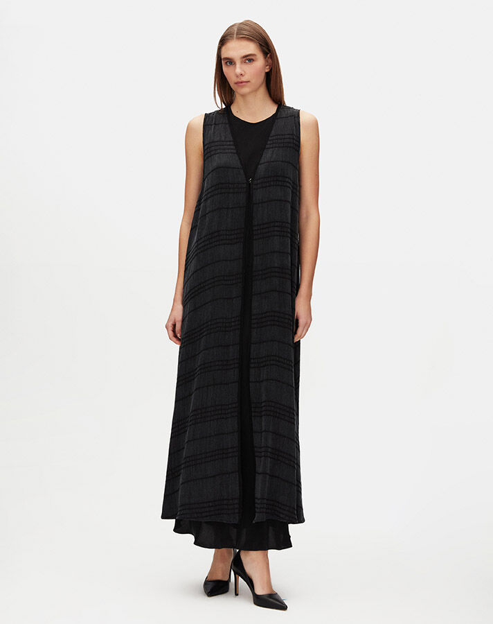 Jacquard Cupro Vest with Aghraf Closure - 1
