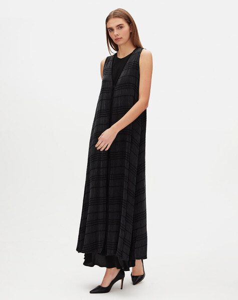 Jacquard Cupro Vest with Aghraf Closure - 2