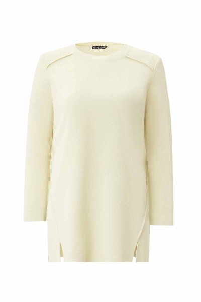Long Sleeve Basic Yellow Knit Tunic - MISS DALIDA