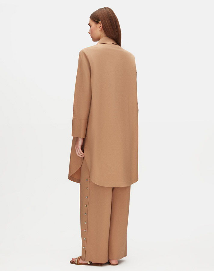 Relaxed Cut Cotton Shirt - 3