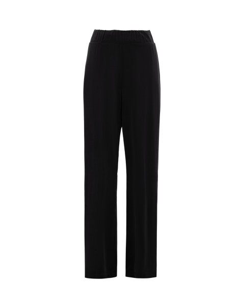 Relaxed Fit Cupro Black Pants - MISS DALIDA (1)