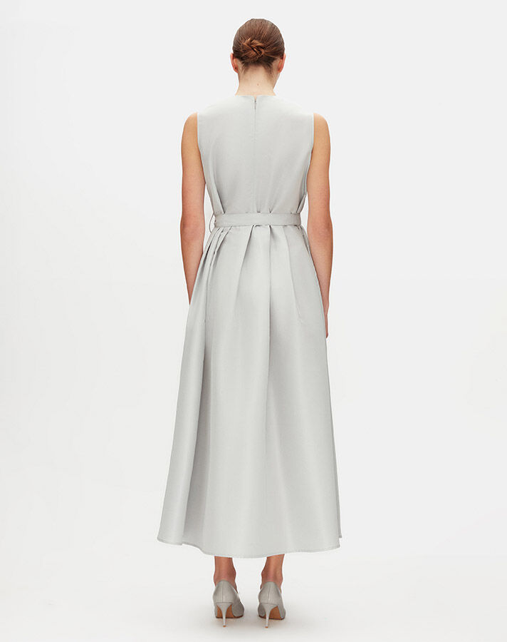 Sleeveless Taffeta Dress - 3