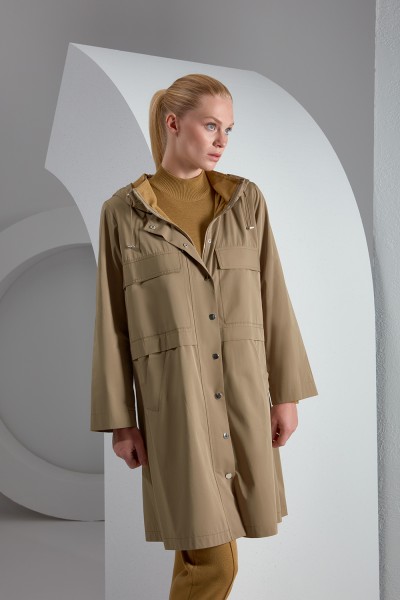 T23K-8005 Knitwear Lined Raincoat - 8