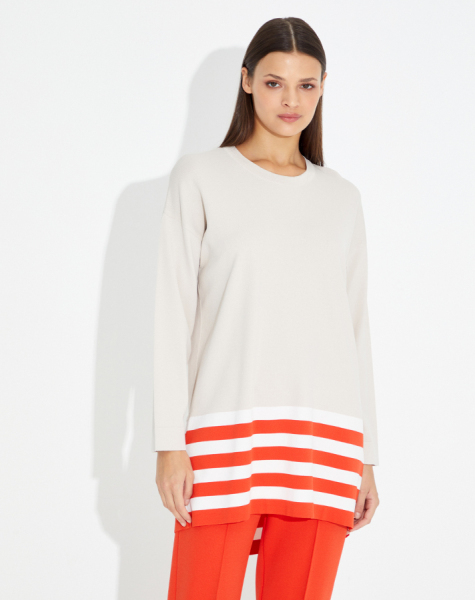 T23Y-7000 Dar Paça Triko Pantolon 1015-RED - 9