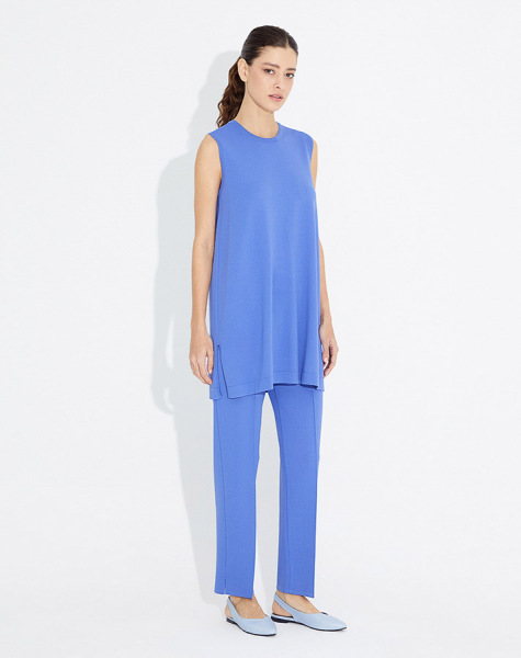 T23Y-7000 Dar Paça Triko Pantolon 1183-BLUE - 17