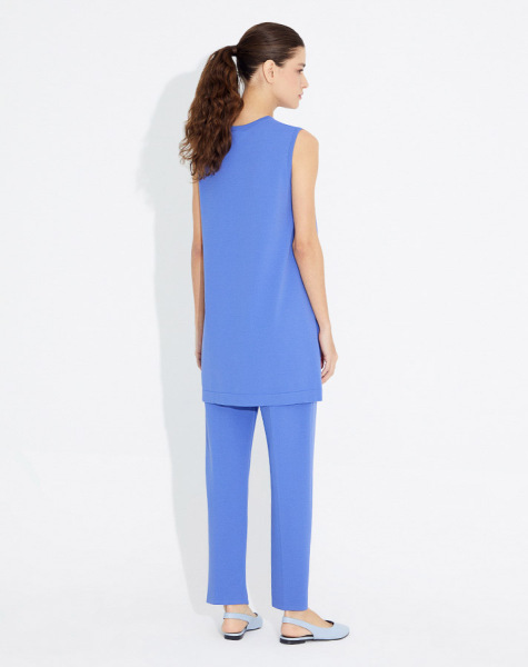 T23Y-7000 Dar Paça Triko Pantolon 1183-BLUE - 20