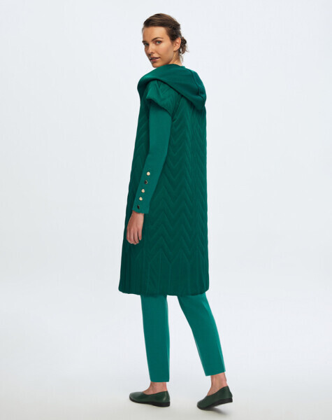 T24K-1001 Kapitone Kapişonlu Yelek IMOLA-EMERLAND - 3