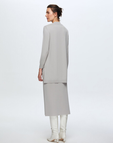 T24K-6018 Keçe Detaylı Triko Tunik - 13