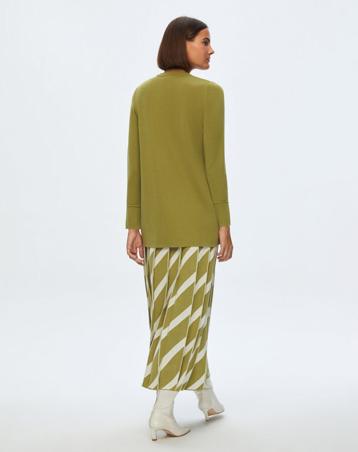 T24K-6020 Düz Renk Basic Tunik - 4