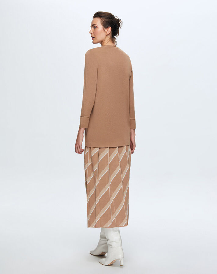 T24K-6020 Düz Renk Basic Tunik - 7