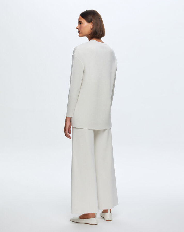 T24K-6024 Önü Taşlı Basic Tunik - 9