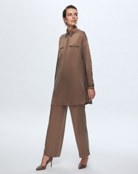T24K-6028 İki Cepki Kupro Tunik - 7