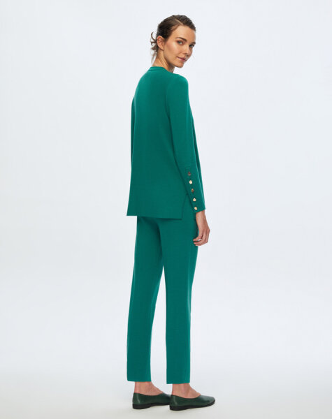 T24K-7000 Dar Paça Triko Pantolon DERMA-MOLDY GREEN - 2