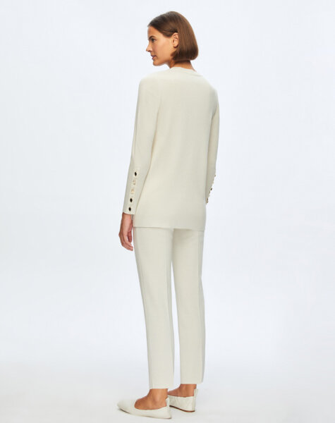 T24K-7000 Dar Paça Triko Pantolon RAME-BONE - 2