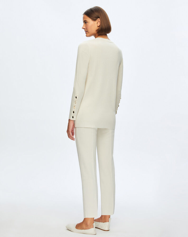 T24K-7000 Dar Paça Triko Pantolon RAME-BONE - 2