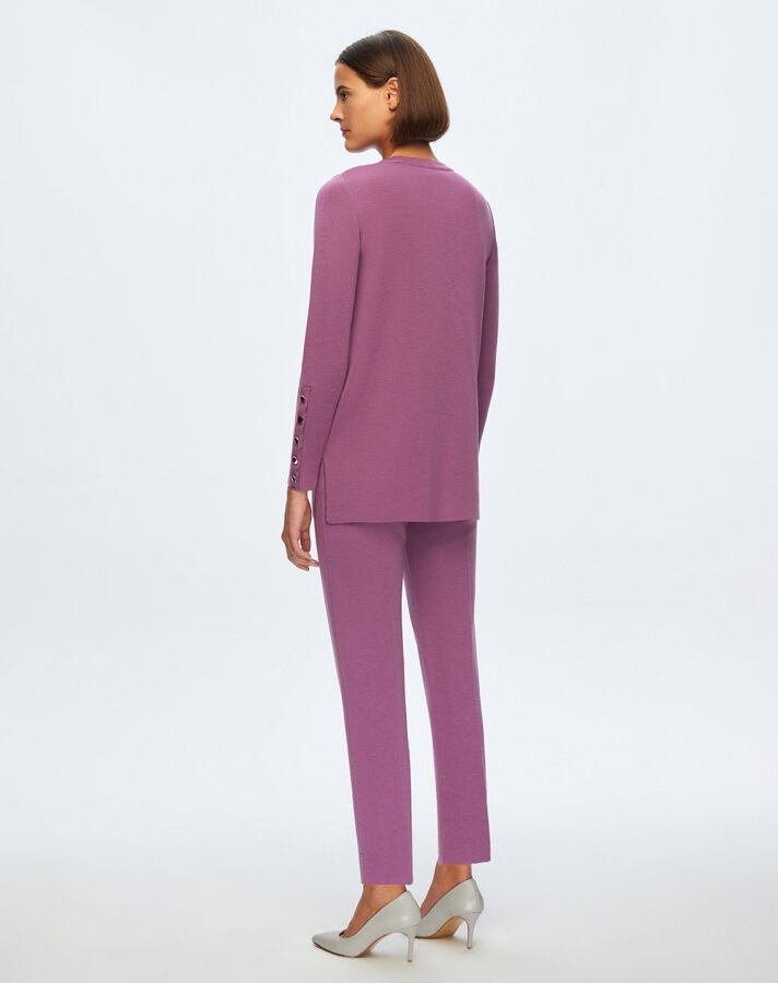 T24K-7000 Dar Paça Triko Pantolon SCOPA-ORCHİDE - 2