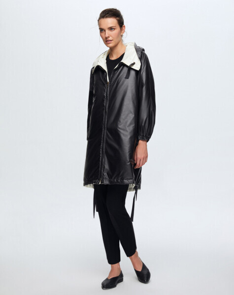 T24K-8017 Triko Astarlı Hafif Mont BLACK - MISS DALIDA (1)