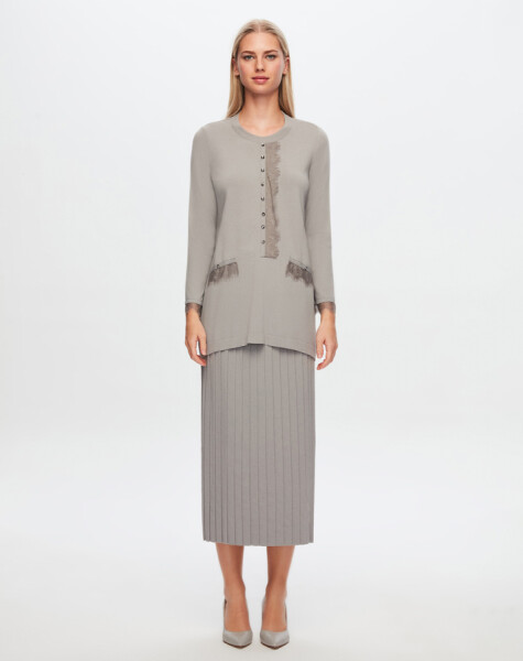 T24Y-2016 Knitwear Pleat Skirt - 7