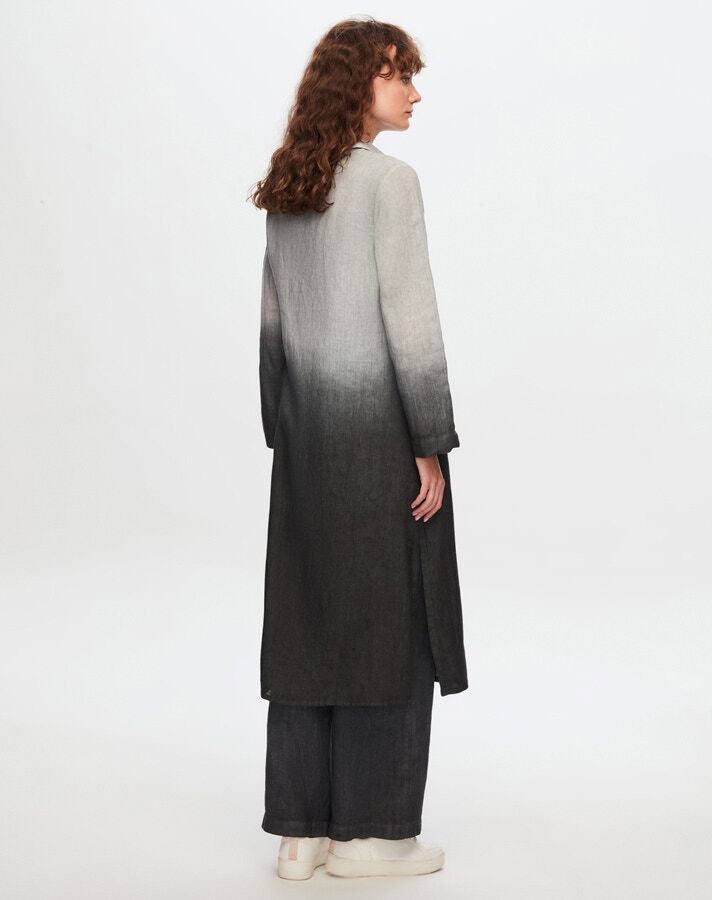 T24Y-3000 Gradient Long Linen Shirt - 7