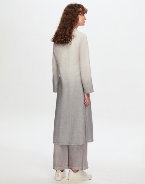 T24Y-3000 Gradient Long Linen Shirt - 9