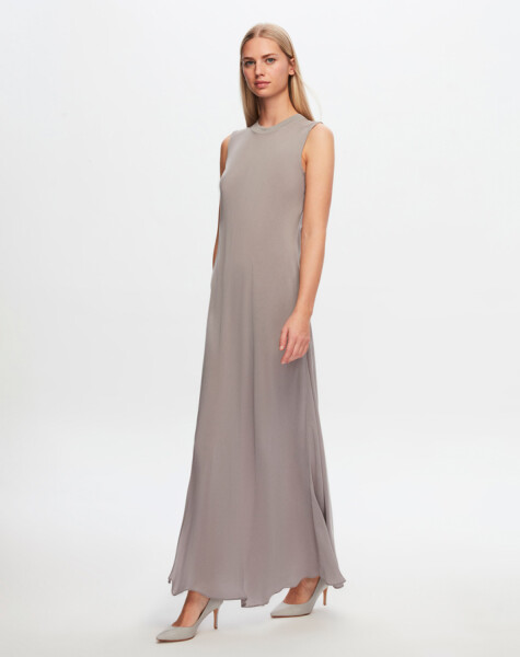 T24Y-4007 Sleeveless Flared Cupro Dress - 18