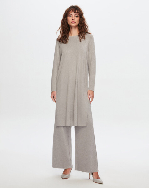 T24Y-6035 Silvery Long Tunic - 4