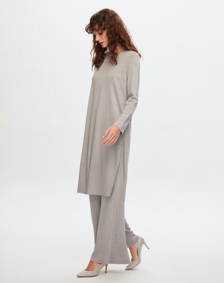 T24Y-6035 Silvery Long Tunic - 5