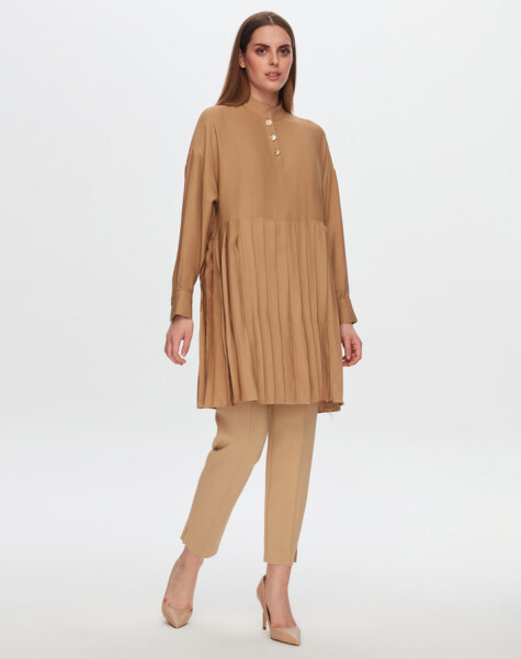 T24Y-6054 Pleat Detailed Tunic - 5