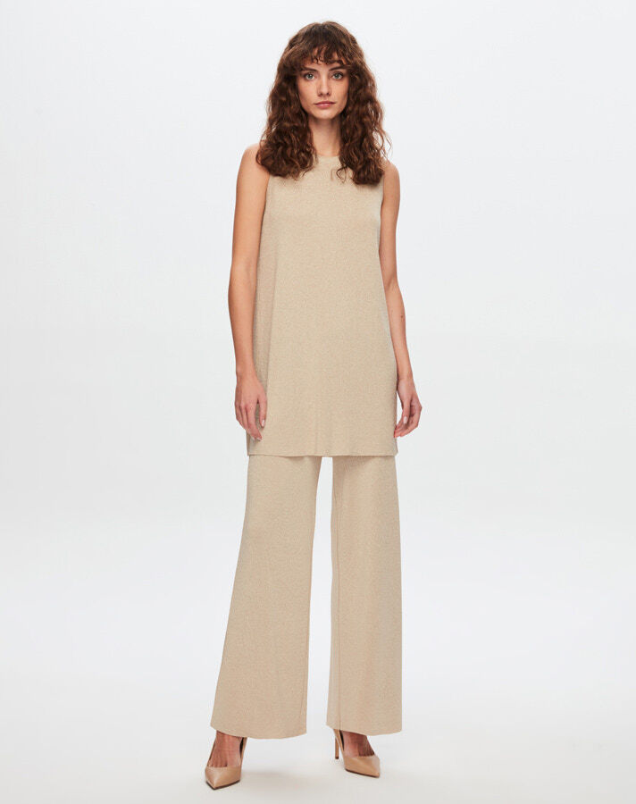 T24Y-7001 Wide Leg Knitwear Trousers - 6