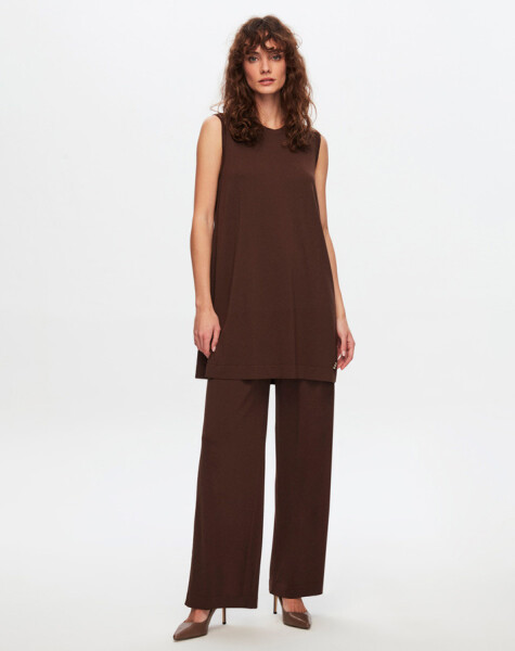 T24Y-7001 Wide Leg Knitwear Trousers - 8