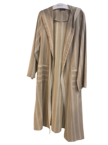 T24Y-8035 Striped Linen Jacket - 6