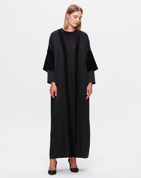 T25K-0007 İç Elbiseli Kaftan - 3