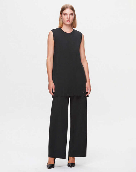T25K-6000 Kolsuz Basic triko tunik BAZA-ANTHRACİTE - 1