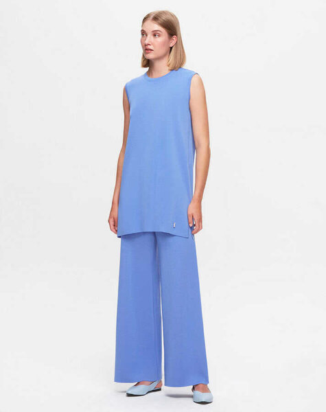 T25K-6000 Kolsuz Basic triko tunik PANNO-SAPPHIRE 