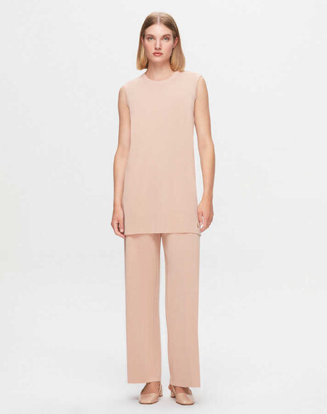 T25K-6000 Kolsuz Basic triko tunik YR01H-SALMON 