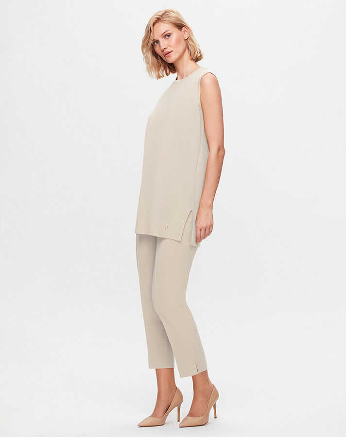 T25K-6000 Kolsuz Basic triko tunik YR23T-SAND - 1