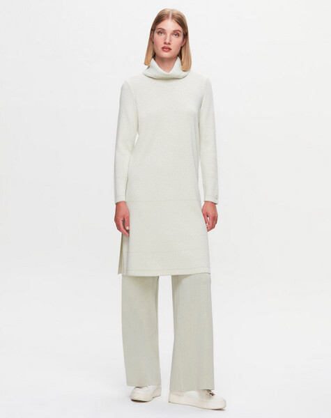 T25K-6017 High Collar Long Tunic - 7